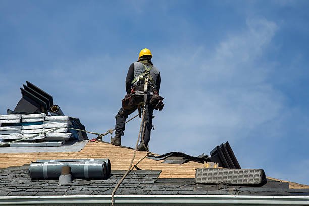 Professional Roof Installation technician working in Livingston, NJ